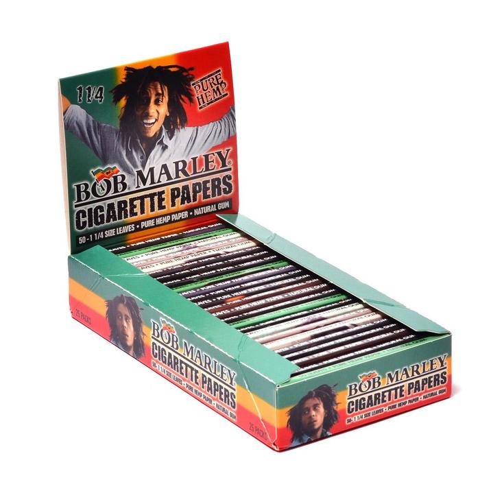 Bob Marley Rolling Papers 1 1/4" - Hemp Paper - The Smoking Hound