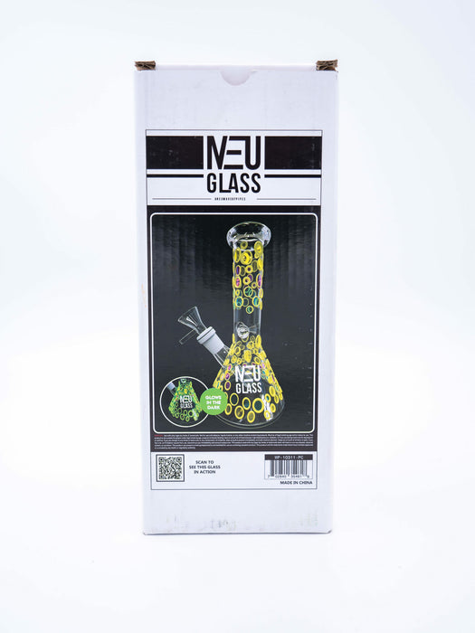 NEU Concentrate Rig Beaker UV Glow in the Dark 8″ - The Smoking Hound